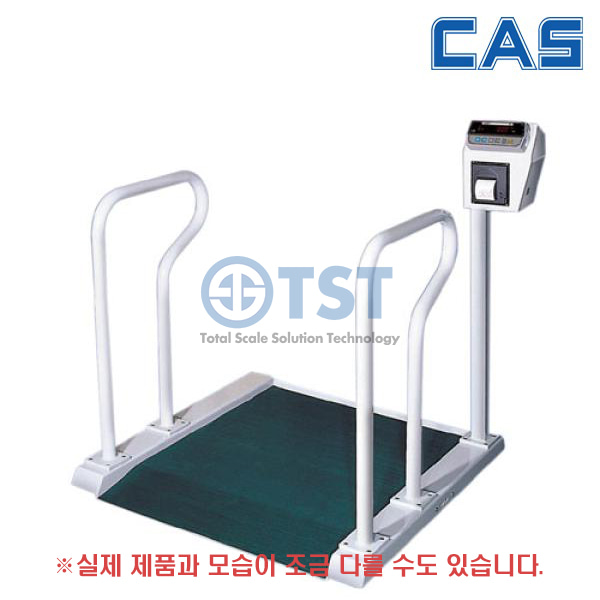CAS 카스전자저울 WCS-200 병원 인공신장실 체중계 요양원 휠체어 전자저울 프린터설치가능(옵션)