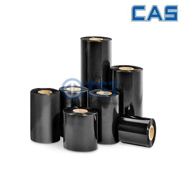 CAS 카스전자저울 CCR30 / 10Roll / 고품질 열전사 왁스레진 리본 바코드 (40mm~110mm*300m) / WAX RESIN 리본